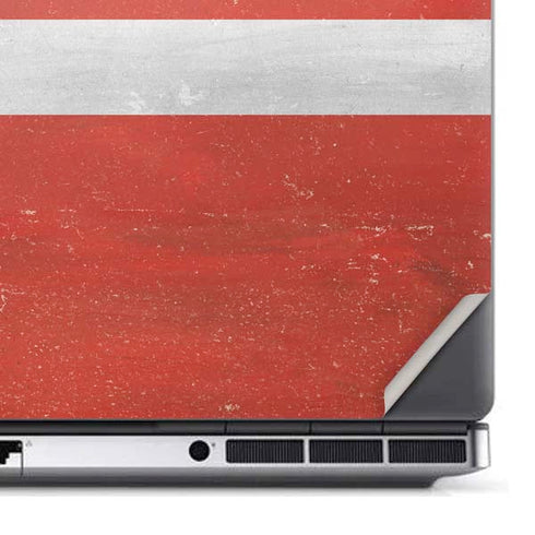 Denmark Flag Distressed Dell Precision Skin